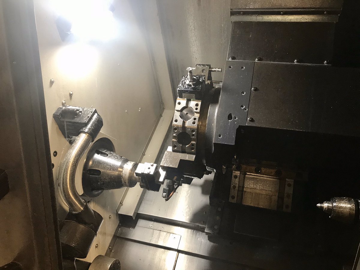 HunterMfgSvcs's tweet image. HMS has added a 2018 @doosanmta LSY, to add more multi-axis turning to our capacity &amp;amp; better serve our customers #madeinusa #manufacturing #madeinNewJersey #cncmachining #doosan