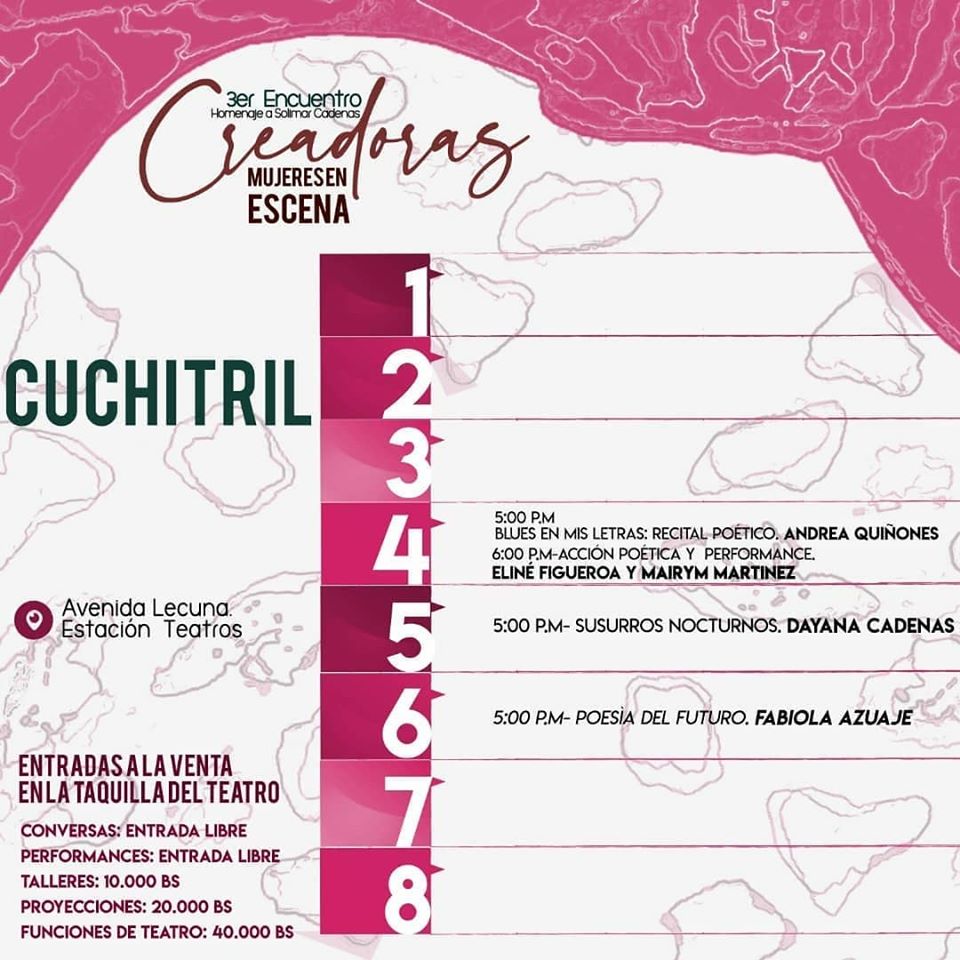 AcaCaracas's tweet photo. #AcáCaracas Poesía y música desde #Hoy #Miércoles #4Marzo en el lugar más cuchi del #Centro de #Ccs: El Cuchitril Café Bar. El arte convoca a los caraqueños para celebrar el 3er Encuentro de Mujeres Creadoras en Escena 2020 durante toda la semana. #EntradaLibre #ViveCCS ♀️ https://t.co/W18HWIU9vf
