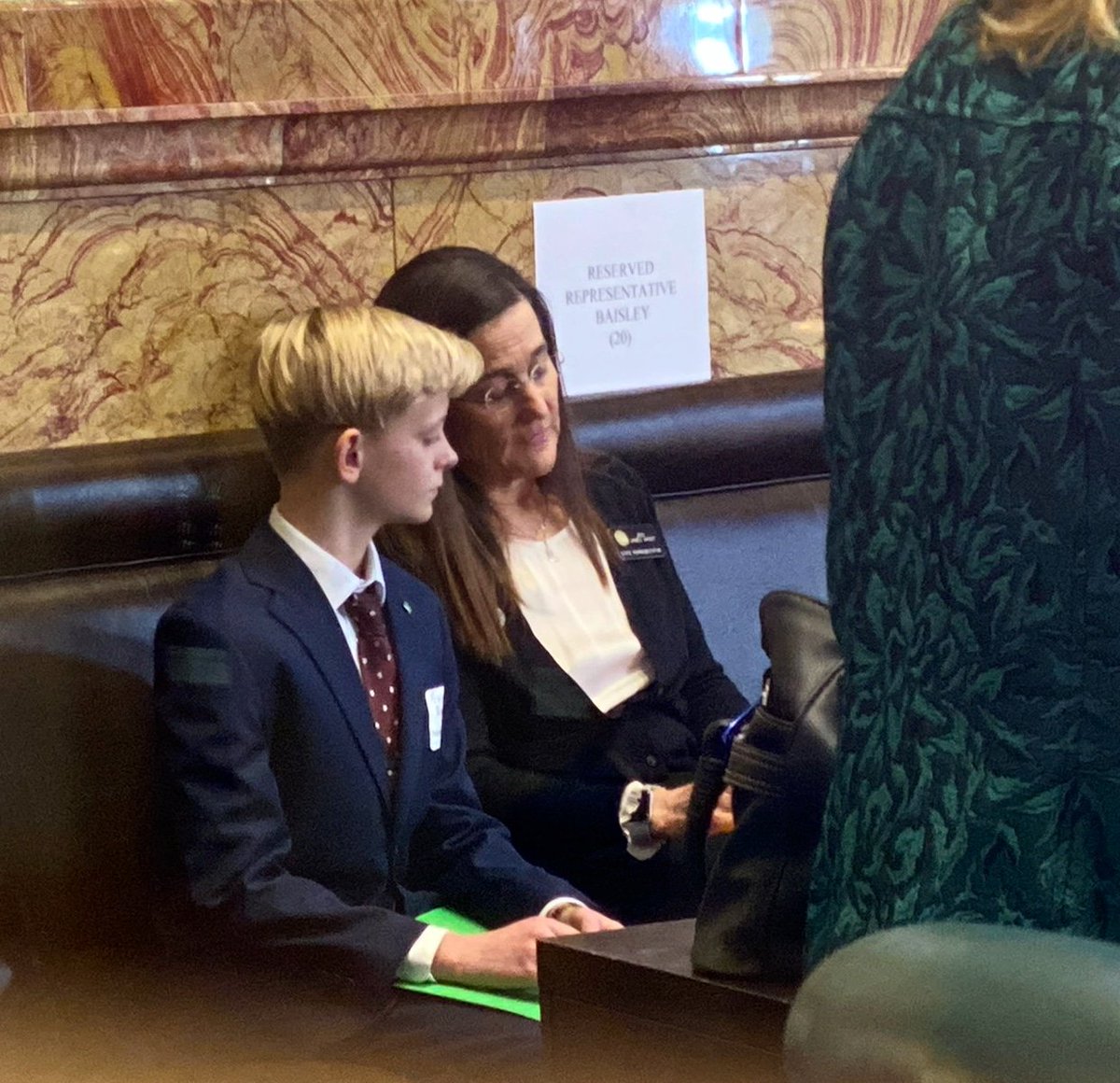 hungerfreeco's tweet photo. Preston, a 7th grader, meets with @RepJeniArndt, on Hunger Action Day, to advocate for his classmates who are experiencing hunger. #HungerActionDayCO #EndHungerCO https://t.co/QHy2cszevp