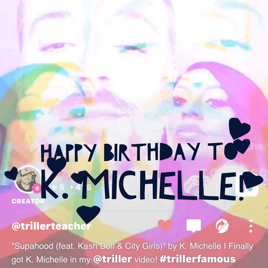 Shepherd_BJ's tweet photo. HBD to one of my faves, @kmichelle! https://t.co/bR2OKUz2xH