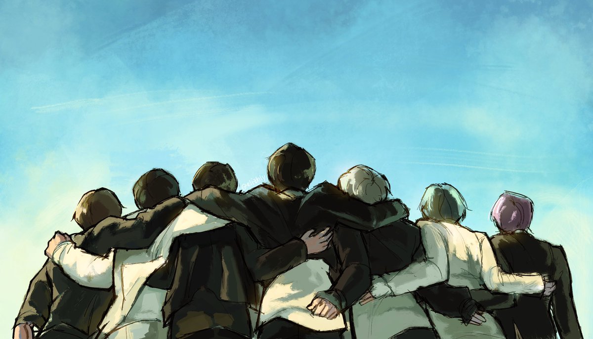 RMon985's tweet image. We are Bulletproof, We were only 7 💜