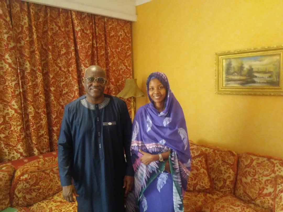 Amalkher5's tweet photo. La tournée de la vice-présidente du conseil économique social et culturel de l'Union Africaine Continue. 
Ce matin, une rencontre avec le Secrétaire Exécutif de la CEN-SAD IBRAHIM SANI  pour échanger sur la Vulgarisation de l'agenda 2063 de l'Union Africaine.Collaboration Assurée https://t.co/bncrYBJT3a