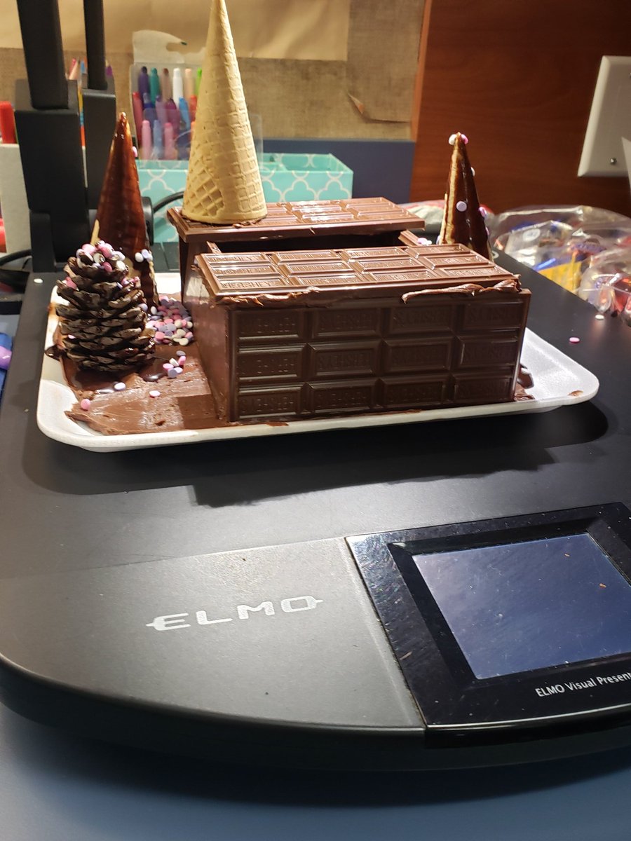 SiglerStars1st's tweet photo. How do you build a chocolate house? We're going to tell you exactly how using a procedural text. Thank you Mrs. Gilpin for organizing such a fabulous activity for us🤗✊😋 #teamworkmakesthedreamwork #siglernation #onebookoneschool #charlieandthechocolatefactory https://t.co/q4x26anRXW