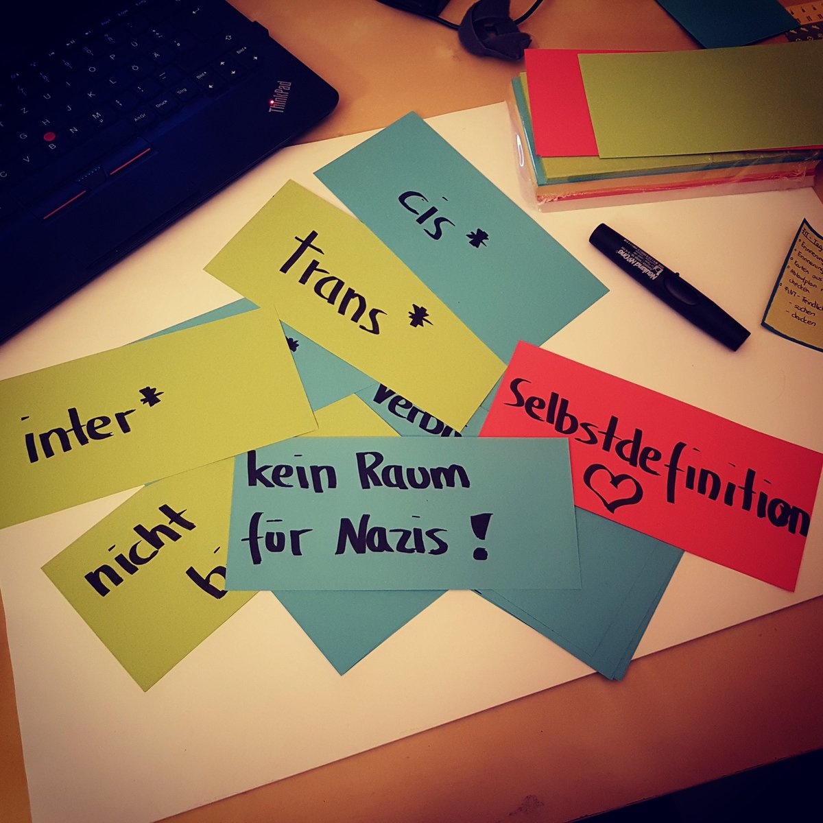 Der FINT-Tag der GJ Thüringen am Samstag kann kommen 😍
#justGJThings #FINT #trans #inter #enby