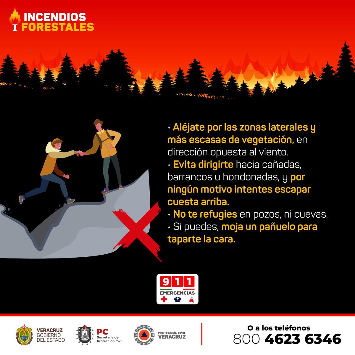 PCEstatalVer's tweet photo. ¿Sabías que las #suradas favorecen las condiciones para los #IncendiosForestales 🔥🌲y de pastizal?
Por lo anterior, ante el evento de surada pronosticado para la mañana y medio día de hoy, invitamos a extremar precauciones y atender a lo siguiente👇🏻: https://t.co/usokRAJT0f