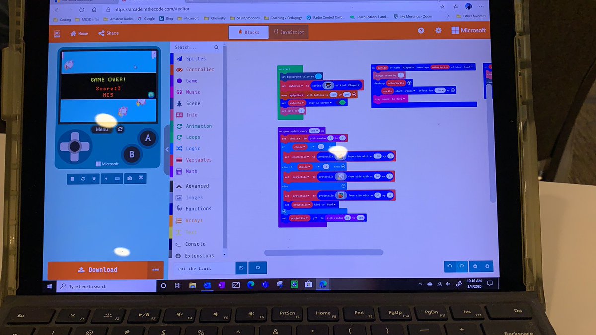 Modding a game in MakeCode we #NCCE2020