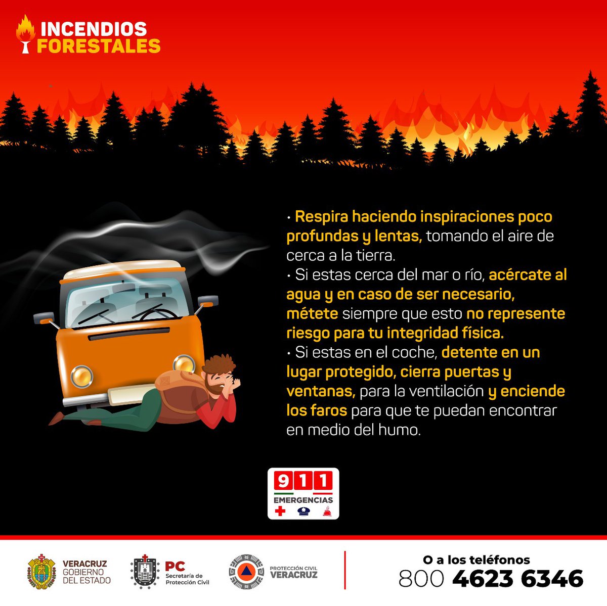 PCEstatalVer's tweet photo. ¿Sabías que las #suradas favorecen las condiciones para los #IncendiosForestales 🔥🌲y de pastizal?
Por lo anterior, ante el evento de surada pronosticado para la mañana y medio día de hoy, invitamos a extremar precauciones y atender a lo siguiente👇🏻: https://t.co/usokRAJT0f