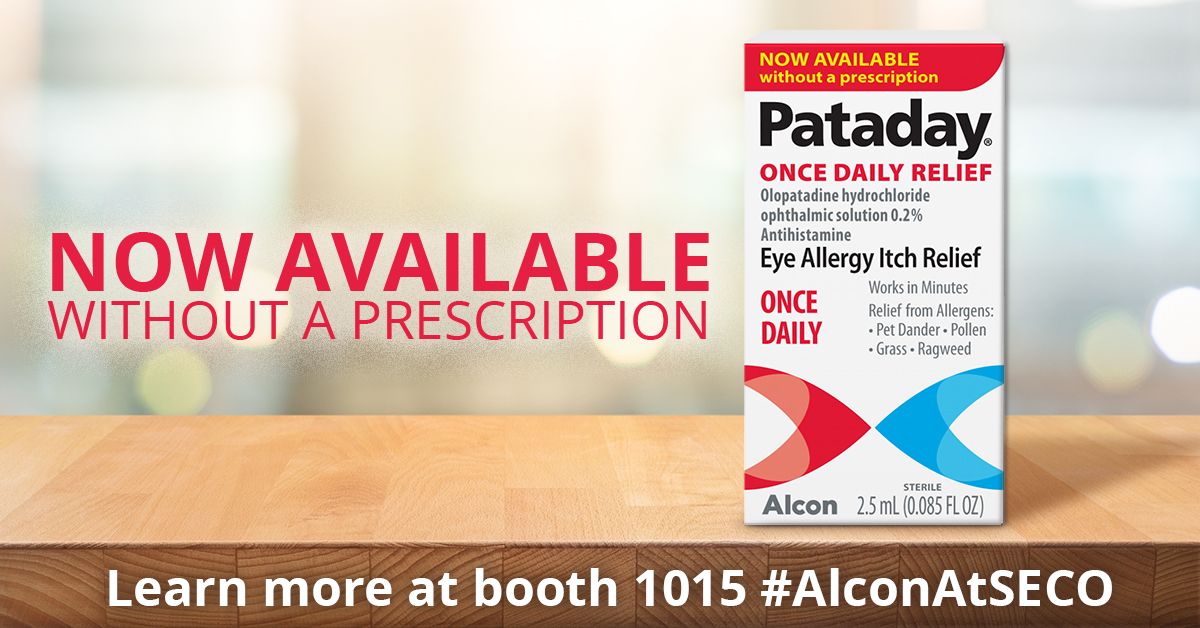 OptometryTimes's tweet photo. #AD While you're at #SECO2020, make every day a PATADAY! Stop by Alcon booth 1015 to pick up a bottle of PATADAY eye drops to give your itchy allergy eyes some relief this Spring. #SeeBrilliantly #PATADAY #AlconAtSECO Learn More:https://t.co/M83oLWLd2I https://t.co/X9XURcrc5t