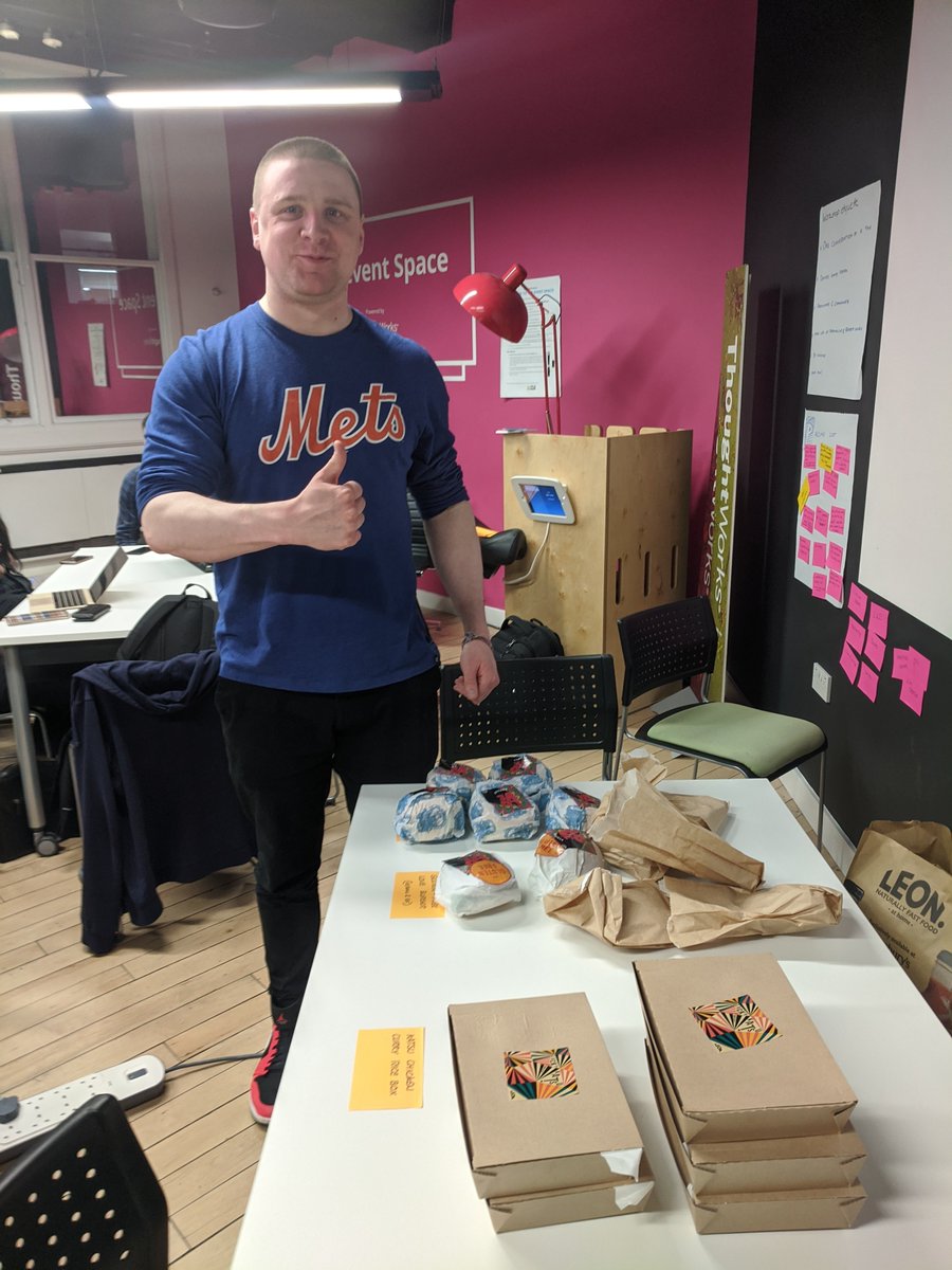 PyDataMCR's tweet photo. Thanks @thoughtworks for providing food for tonight's Code night! @leonrestaurants love burgers for days! #PydataMCR #CodeNight #Manchester https://t.co/pDLxLSqlia