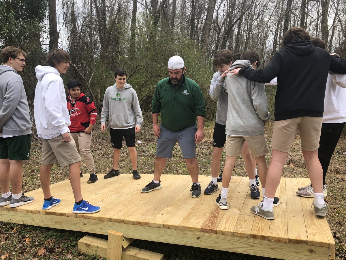 TimYelenic's tweet photo. Great day with men’s @Tennis_cghsnc setting goals and team building #GibbonsShortJourney https://t.co/cVaRv44n0F