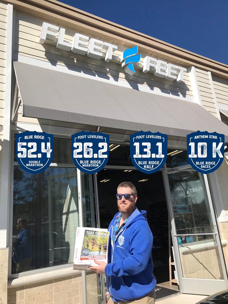 wortholomew's tweet photo. #Tallahassee #runners, join me at #FleetFeetTally’s #HappyHourRunners at 6:30 p.m. tonight & maybe win an entry into one of the @RunBlueRidge races & get swag.
Or use BRMWORTH20 for 20% off. https://t.co/qXtvT0cwo5.
#RunBlueRidge #RunChat #IHeartTally #RaceDiscount https://t.co/ppm6YOtOWd