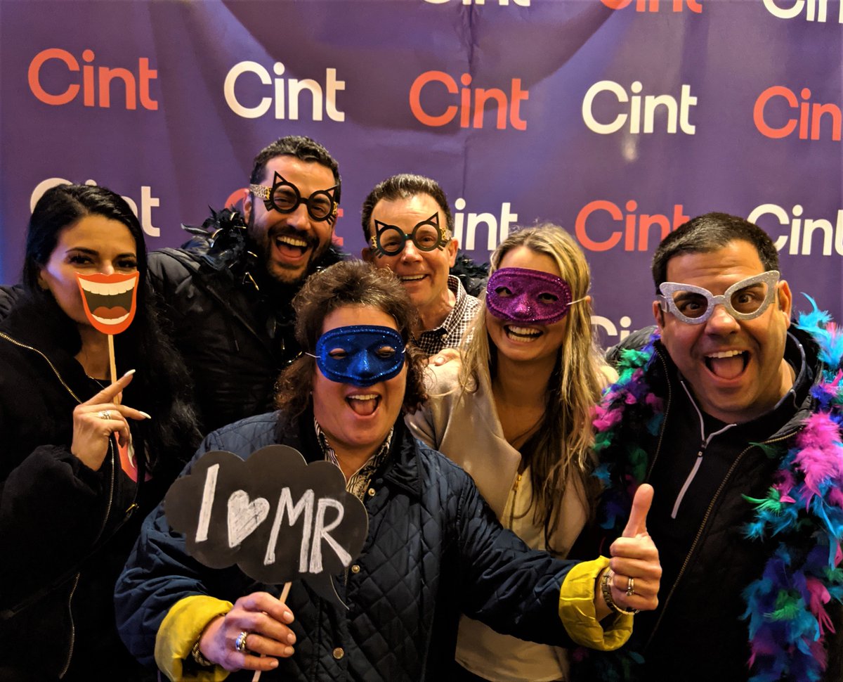 CintGroup's tweet photo. This crew knows how to have a #Cintastic time at #QuirksBrooklyn! @QuirksMR #newmr #mrx #insights #conferencelife #workhardplayhard https://t.co/DgUyp2hQub