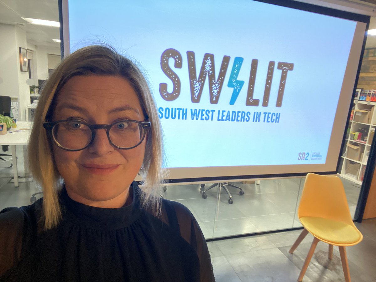 EleanorWi's tweet photo. It’s me! Just about to sit in that chair/be the chair at the #SWLIT public sector digital panel with @SR2RECLTD https://t.co/gCSx8nizAU