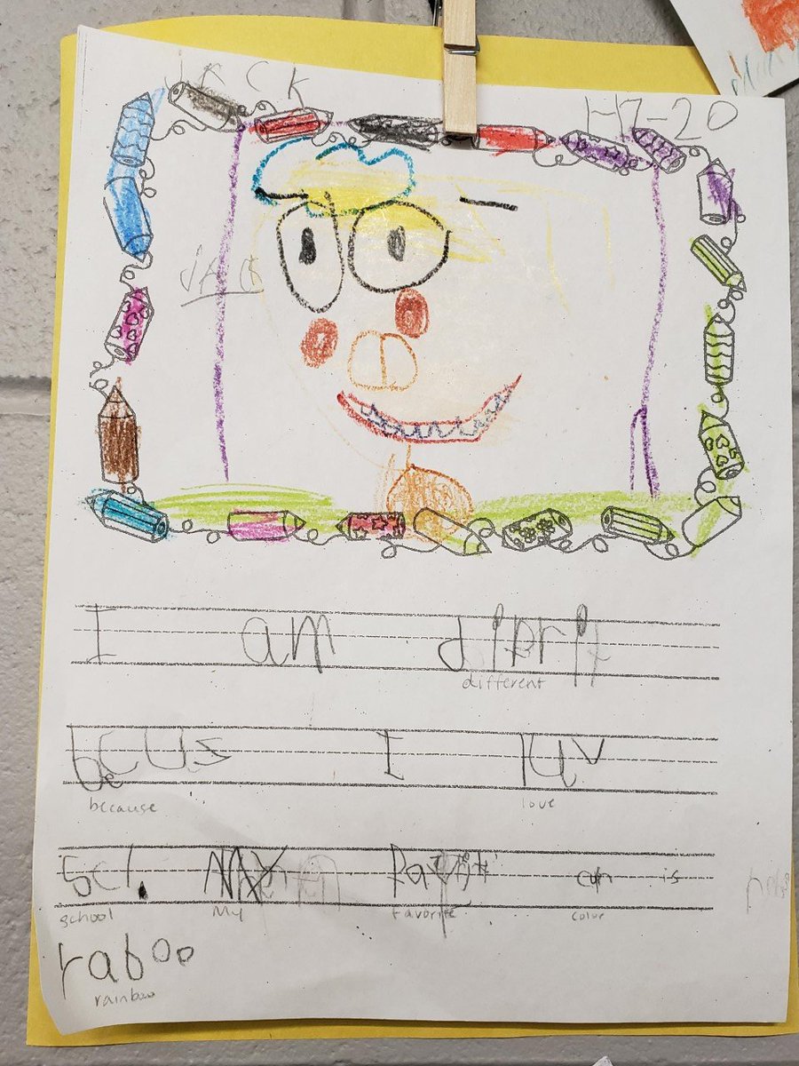 JeffcoELD's tweet photo. March is #WomensHistoryMonth.  
Kindergarten used a quote from #MayaAngelou to share how their differences make them special!  #inspirational #peckrams @JeffcoSchoolsCo https://t.co/IUAeyhMxTk