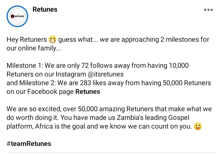 itsretunes's tweet photo. You made us number 1 and kept us there... #toAfricaAndBeyond #teamRetunes https://t.co/Uo5qXJufrb
