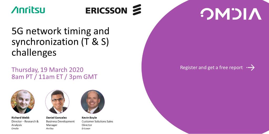 OmdiaHQ's tweet photo. Why does synchronization change from 4G to 5G? Find out, get free report: https://t.co/cpHPFodntF. #5Gnetworktiming @richardawebb @Anritsu @EricssonNetwork https://t.co/90QeRUETMv