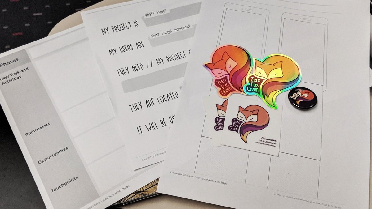 WalterStephanie's tweet photo. Heading towards Brussels for Friday's workshop on mobile UX at @WorkshopSummit

✅ Slides
✅ Exercice templates
✅ Remote control
✅ Foxy stickers

I think we are good! https://t.co/6fYolfVKPH
