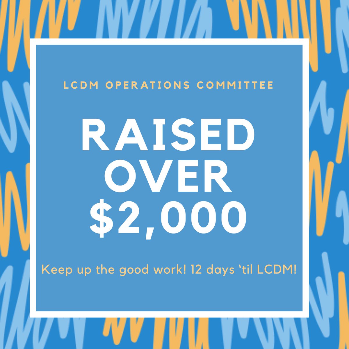 HUGE shoutout to our operations committee for raising OVER $2,000 For The Kids! We are so proud of you all, let’s all use this as motivation to continue raising money over the next 12 days😄😄😁
<a href="/ltgoodnews/">LT Schools</a> 
<a href="/LCHSBears/">Lawrence Central</a> 
<a href="/LawrenceSupt/">Dr. Shawn A. Smith</a>