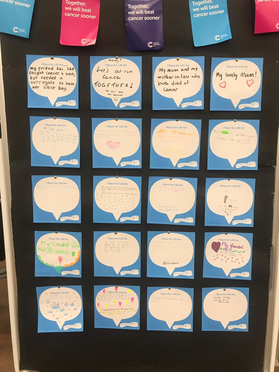 TanfieldSchool's tweet image. Our first day of the #raceforlife event has been a huge success. Well done to everyone who has taken part, all for such a worthwhile cause!