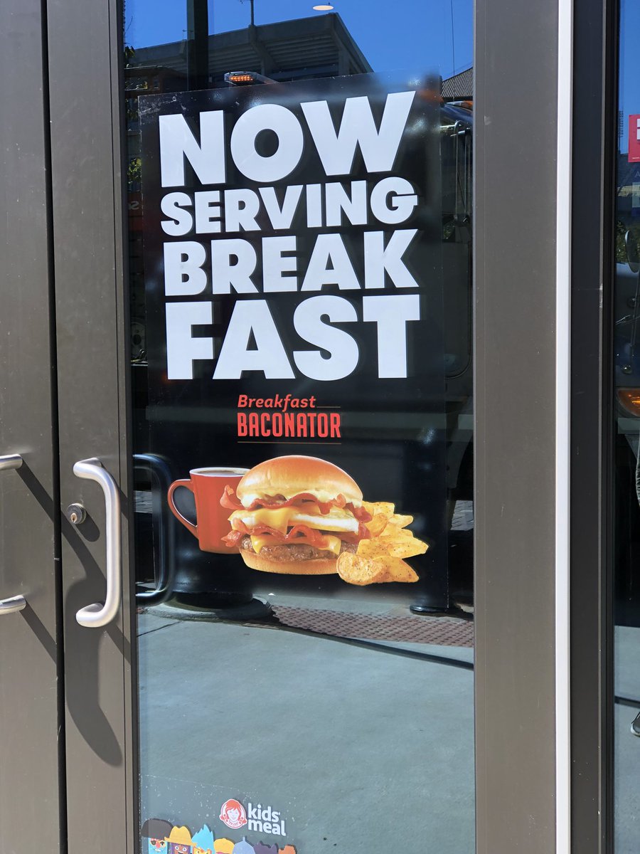 ShopNicholson's tweet photo. Did you know @Wendys is now serving BREAKFASTS!!!☕️🍳🥓 https://t.co/ZA94TvwZpr