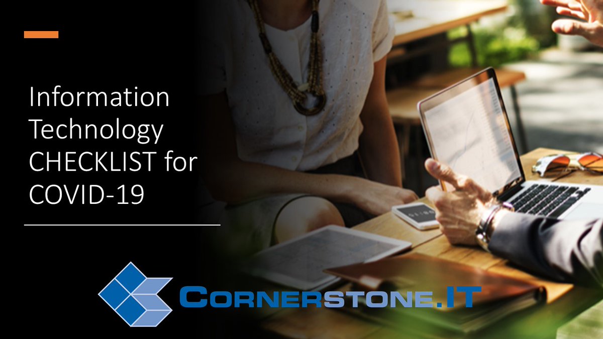Here's an information technology checklist for #COVIDー19 you may find useful.  
bit.ly/2VIq3Ab
#legaltech #remoteworking
