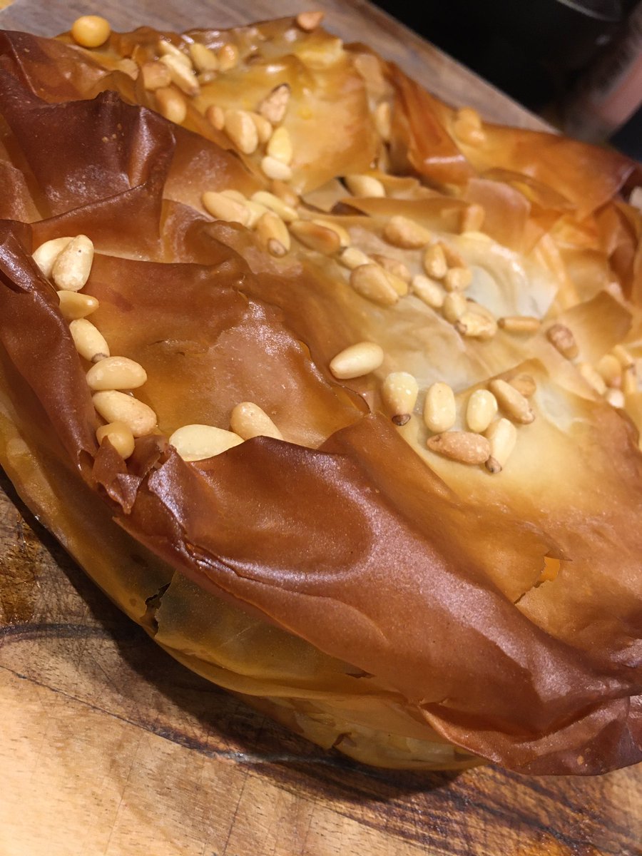 CookandButcher's tweet photo. As it’s #nationalpieweek, Mrs C decided to make a chicken &amp; chorizo filo pie 🥧 
Alongside home made chips &amp; peas 👍👍👍 https://t.co/GkJCmqOBN4