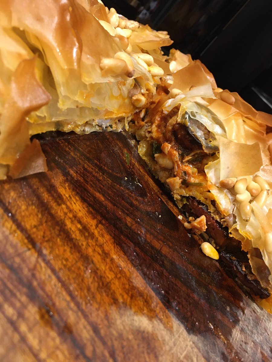 CookandButcher's tweet photo. As it’s #nationalpieweek, Mrs C decided to make a chicken &amp; chorizo filo pie 🥧 
Alongside home made chips &amp; peas 👍👍👍 https://t.co/GkJCmqOBN4