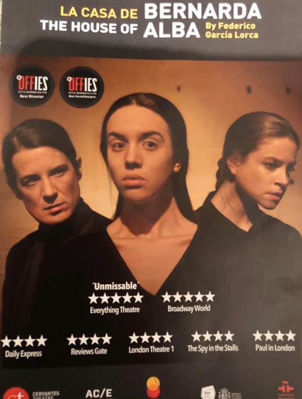 BromsSchool's tweet photo. VIth Form pupils studying Spanish enjoyed a fabulous performance of La Casa de Bernarda Alba @crescenttheatre. #BromsModLang #BromsML #BromsTrips #ModernLanguages https://t.co/I3fDhzusxe