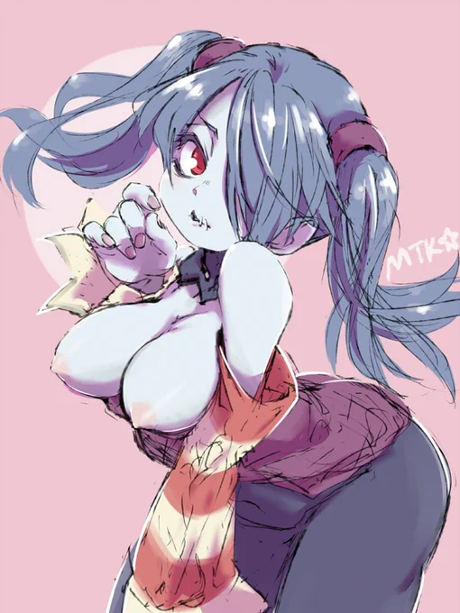 簡塗スクィグリー#Skullgirls #Squigly #NSFW 