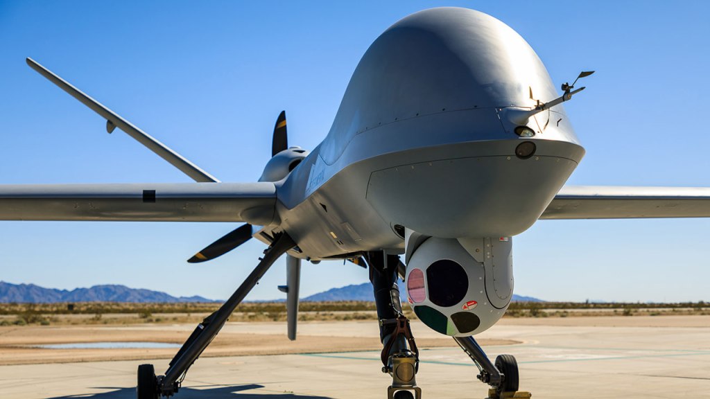 defpostmedia's tweet photo. #GAASI, #L3Harris Integrate #WESCAM MX-20 EO/IR System onto #MQ9 RPAS. #MX20 https://t.co/5g1Nmuu2m0 https://t.co/F5gSAk1I6N