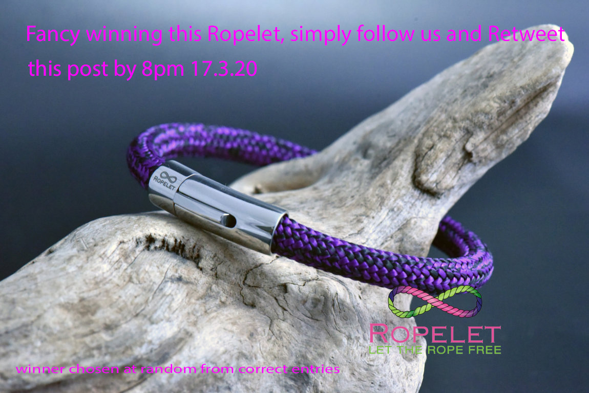 For a chance to #win this Ropelet in our #Competition simply follow us and Retweet this post by 8pm 17.3.20. See ropelet.co.uk for loads of bracelets
