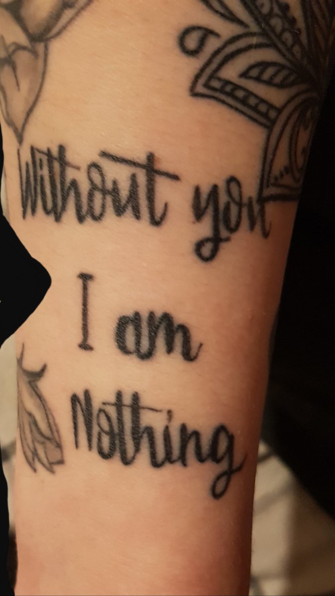 Lily1996B's tweet photo. Never shown this before but I got a tattoo with the lyrics from 'First Love' by BTS' Suga. The lyrics mean something different to me but still hit me hard with the emotion and passion behind them 🖤 #tattoo #firstlove @BTS_twt #minyoongi https://t.co/EZkzCKXiRv https://t.co/THP339Vxf5