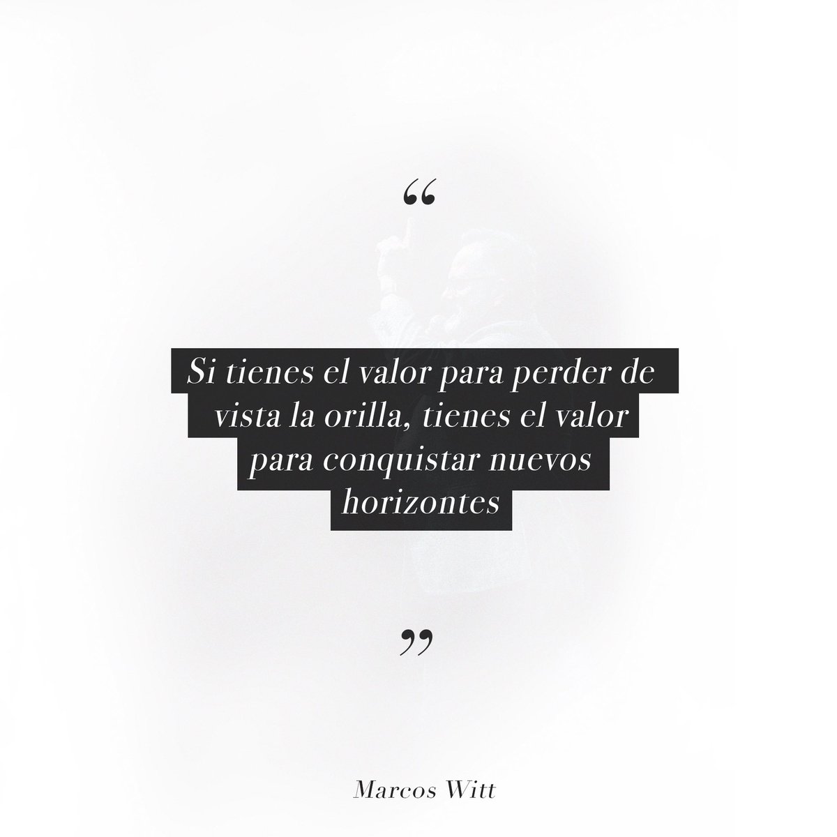 MarcosWitt's tweet photo. ¿Estás dispuesto a perder de vista la orilla para alcanzar tus sueños? Si tienes el valor para perder de vista la orilla, tienes el valor para conquistar nuevos horizontes.
.
.
#MarcosWitt
#Triunfaras https://t.co/2IuaZRACvE