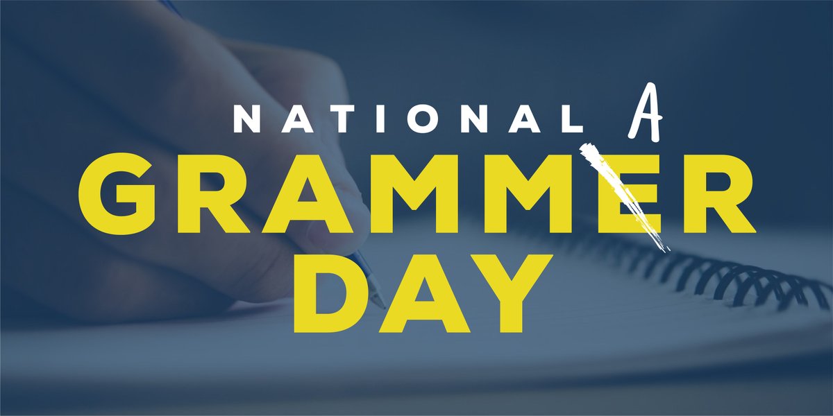ConvergeLMS's tweet photo. Calling all the grammarians out there - today is your day! Happy National Grammar Day! If you pride yourself on instantly knowing the difference between your vs. you're and its vs. it's, and when to use good vs. well, then today was made for you. #grammar https://t.co/tDtSnbPXcx