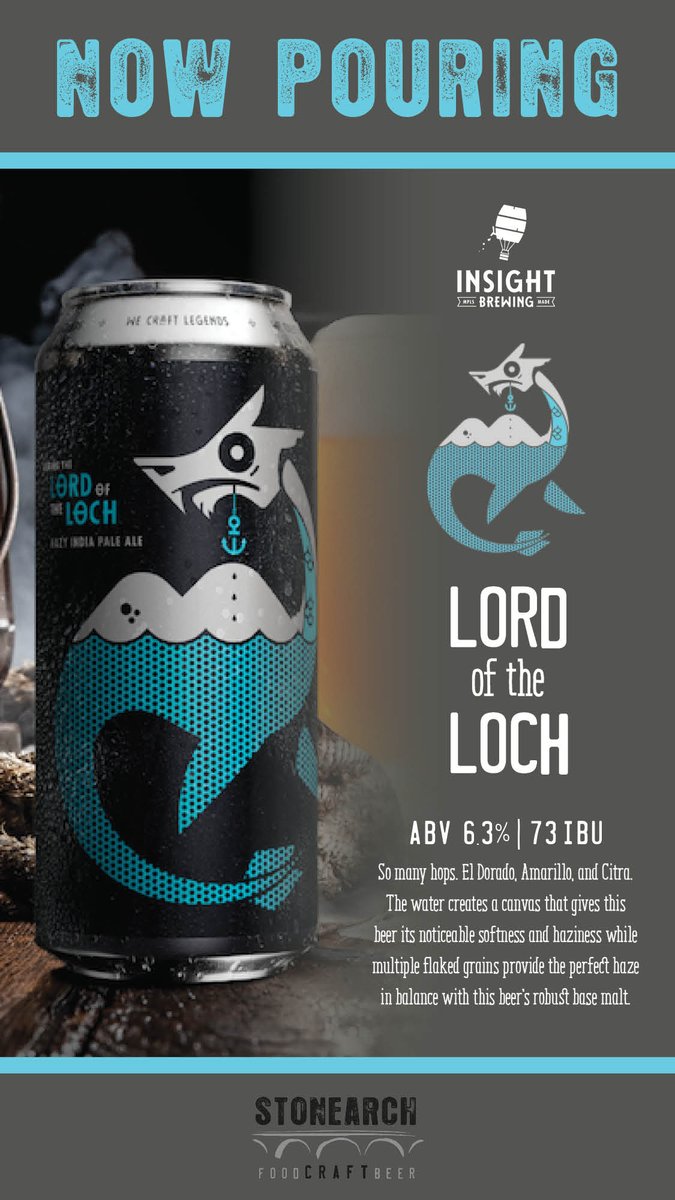 StoneArchMSP's tweet photo. Rayna from @InsightBrewing  will be in the Craft Lab from 1-5pm TODAY with samples of their Lord of the Loch. We hope to see you! #cheers #stonearchmsp #foodCraftbeer https://t.co/BirsOAjP4B