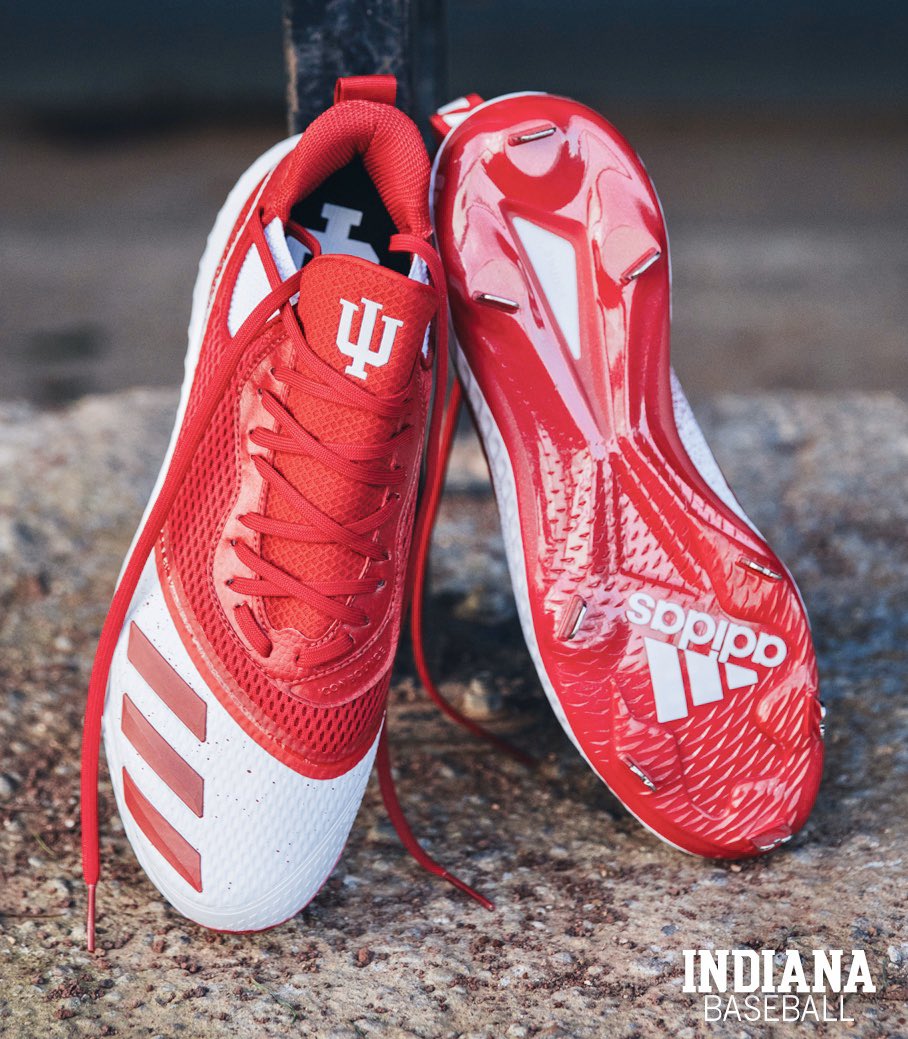 IndianaBase's tweet photo. Statement cleats. ⚪️🔴🔥
#ICONV | #TeamAdidas https://t.co/y10UbesQvj
