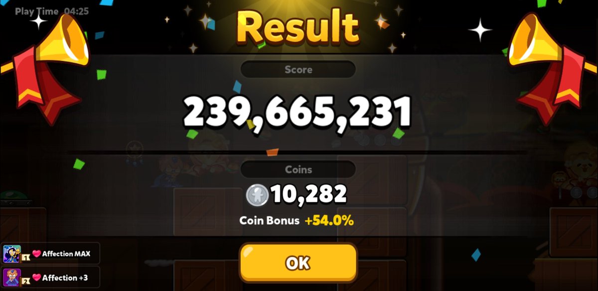 LittleKitty026's tweet photo. @AnonymousShade_ @cookierunupdate Think so. This is what I got w/ my stats https://t.co/UflVvUXDXQ