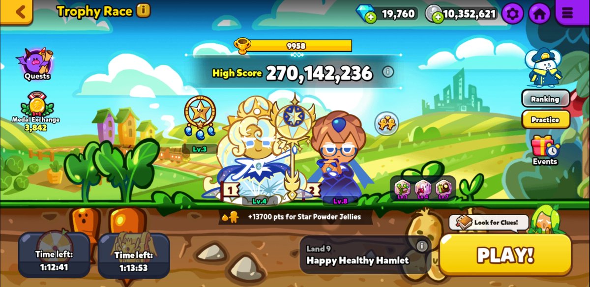 LittleKitty026's tweet photo. @AnonymousShade_ @cookierunupdate Think so. This is what I got w/ my stats https://t.co/UflVvUXDXQ