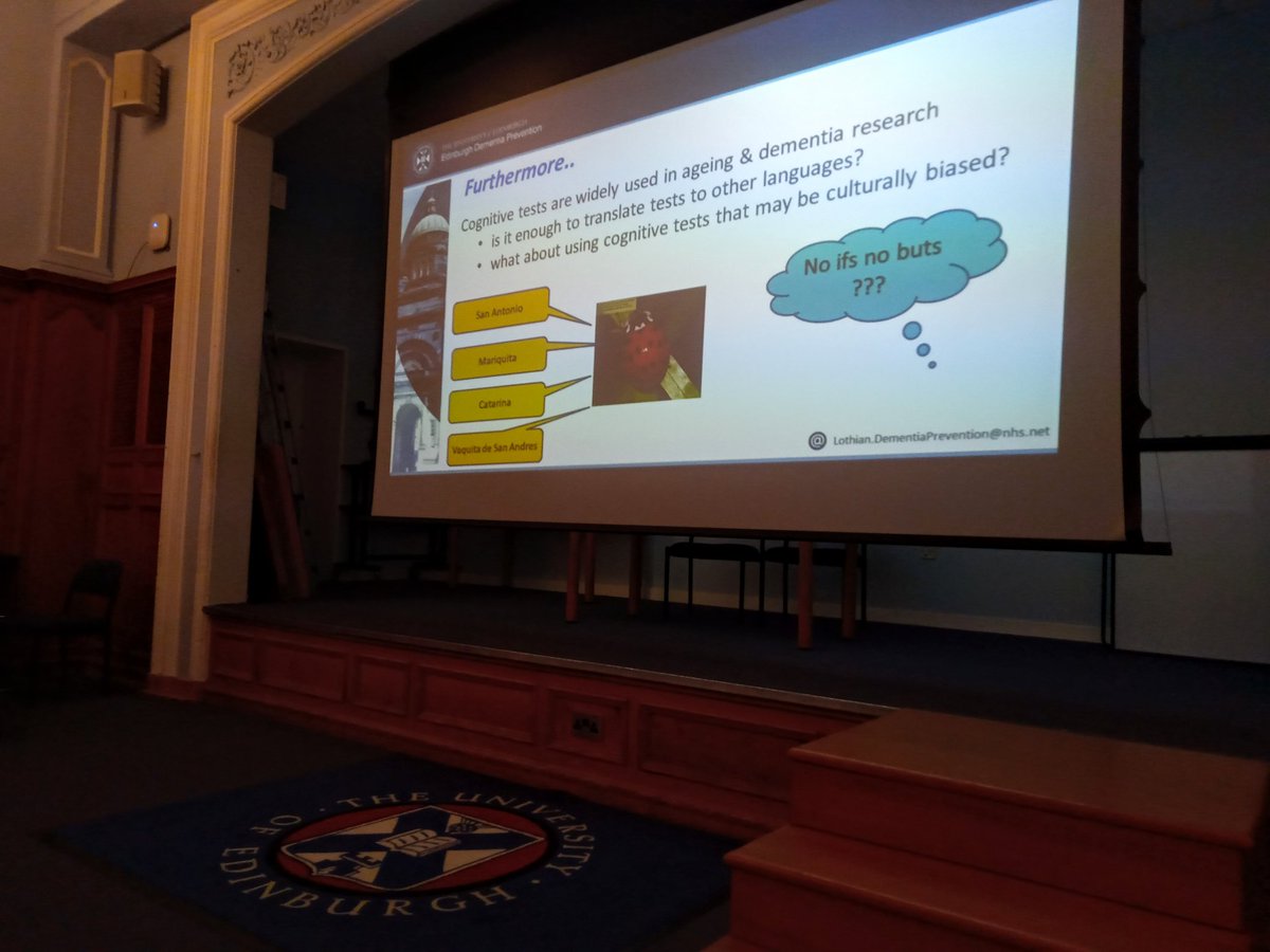 CenDemPrevent's tweet photo. What's the Spanish for ladybird?? 

It's not enough to simply translate cognitive tests.

Questions need to be culturally relevant in order to give insight into cognitive changes over time

Graciela Muniz-Terrera @UoEOpenLearning 
#BrainHealthLectures https://t.co/QsrUgJYOtP