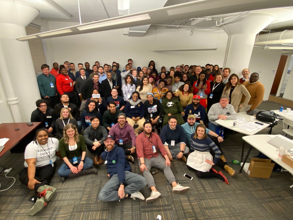 KMoneyDaBoss's tweet photo. From the day one crew to 64 days later an amazing team of 106 people and 14 offices across IL - I can’t believe how much fun this has been. My heart goes out to all our Bloomberg staff and supporters. We aren’t done yet! https://t.co/v3VnhTv3Dw