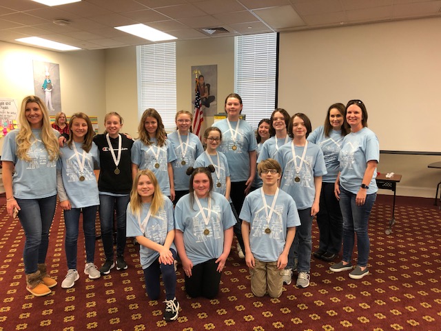 Congratulations to <a href="/RiverwoodRavens/">Riverwood Middle</a> for taking 1st place in the Middle School Battle of the Books Competition!
Team read 22 books and answered questions to show their overall knowledge of the novels. <a href="/SwiftCreekMS/">Swift Creek Middle</a> took 2nd place &amp; <a href="/cvmsrams/">Cleveland MS</a> took 3rd place! bit.ly/2TEWgps