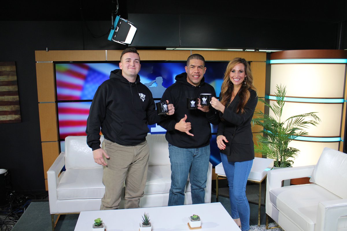 veteransonetv's tweet photo. Behind the Scenes photos with the Camp Pendleton #Football Bulldogs Head Coach Luis Moret &amp; Offensive Line Coach Jacob Earl Holzschuh! 📸

Stay tuned for the next episode of #VeteransOne airing on March 13th! 🎬

#military #Veterans #veteran #Marines #WednesdayMotivation https://t.co/cuT8uPEuKu