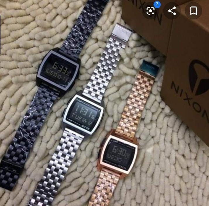 MANGOLane_gh's tweet photo. Grab your Brand new NIXON BASE Digital Watches
Colours: Black, Sliver and Gold chain Straps
Price: Ghc 150.00
Call π or WhatsApp +233552336081
Delivery is Available
Follow us @MANGOLane_
#Mangolane #ShopAndSmile #NIXON #BLACK #SLIVER #GOLD #WEDNESDAY #MIDWEEKVIBES https://t.co/R82ng80IyR