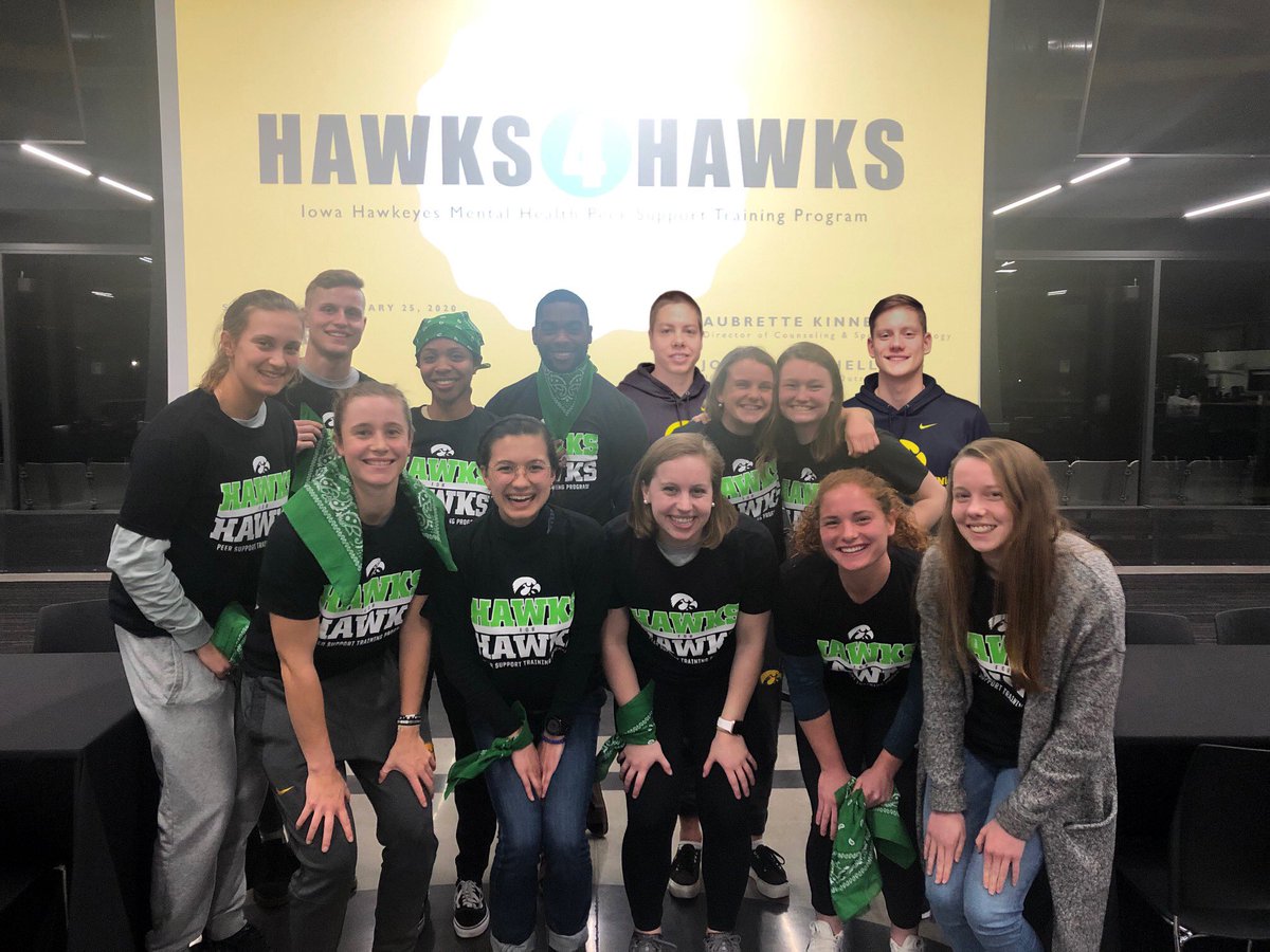 HawkPsych1's tweet photo. Congrats to the Hawks4Hawks Mental Health Peer Supporters, Class of 2020!! 👏🙌💪 https://t.co/nivRhx8e14