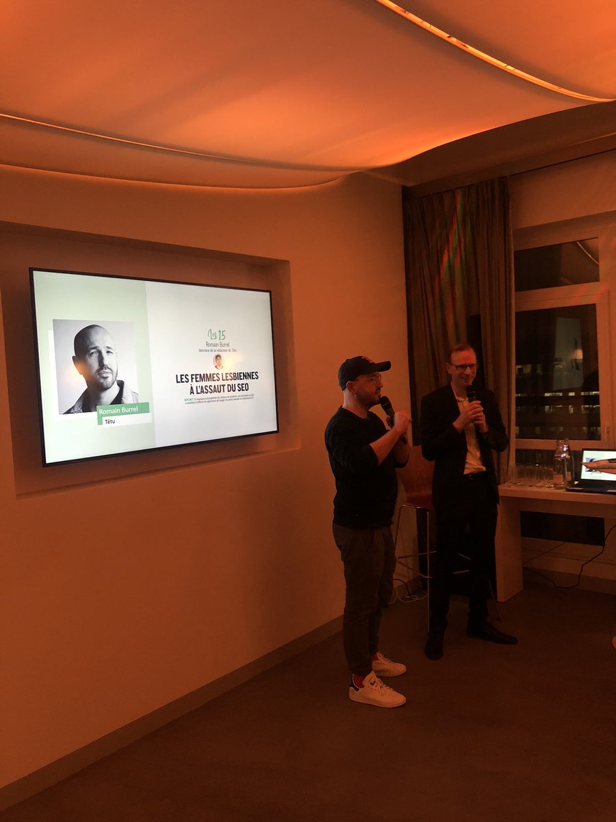 Idenium1's tweet photo. @RomainBurrel le Directeur de Rédaction de @TETUmag prend la parole sur le militantisme 2.0 en parlant des @SEO_lesbienne #Strategiesles15 https://t.co/ONqUBrg5gA