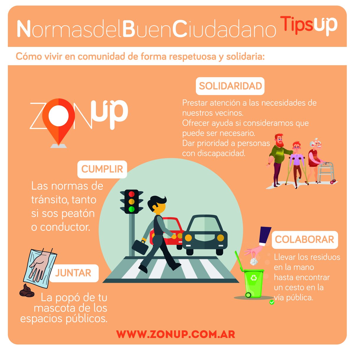 ZonupTT's tweet photo. En #ZonUp queremos que todos contribuyan a la #comunidad . Te contamos cómo entre todos podemos cuidar nuestra #ciudad. Seguinos en https://t.co/XPRZZelto3 y formá parte de este #mundodebeneficios #cuandoquieras #dondequieras. https://t.co/uOOD5NHXhV