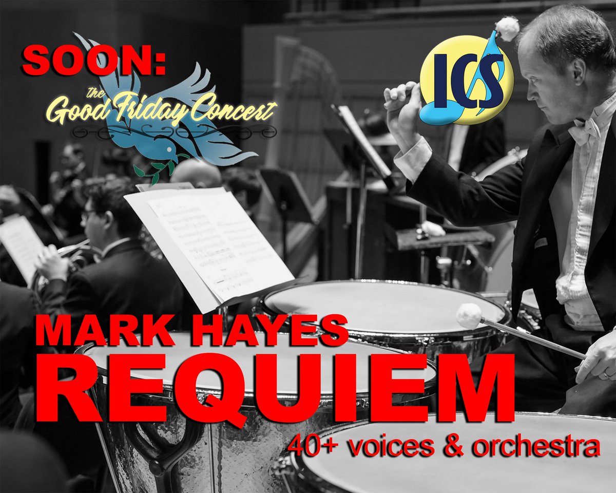 ICS_Singers's tweet photo. SOON... horns, percussion, reeds, strings, voice. The ICS Good Friday Concert is coming!!!! https://t.co/WxWa5s5RJn