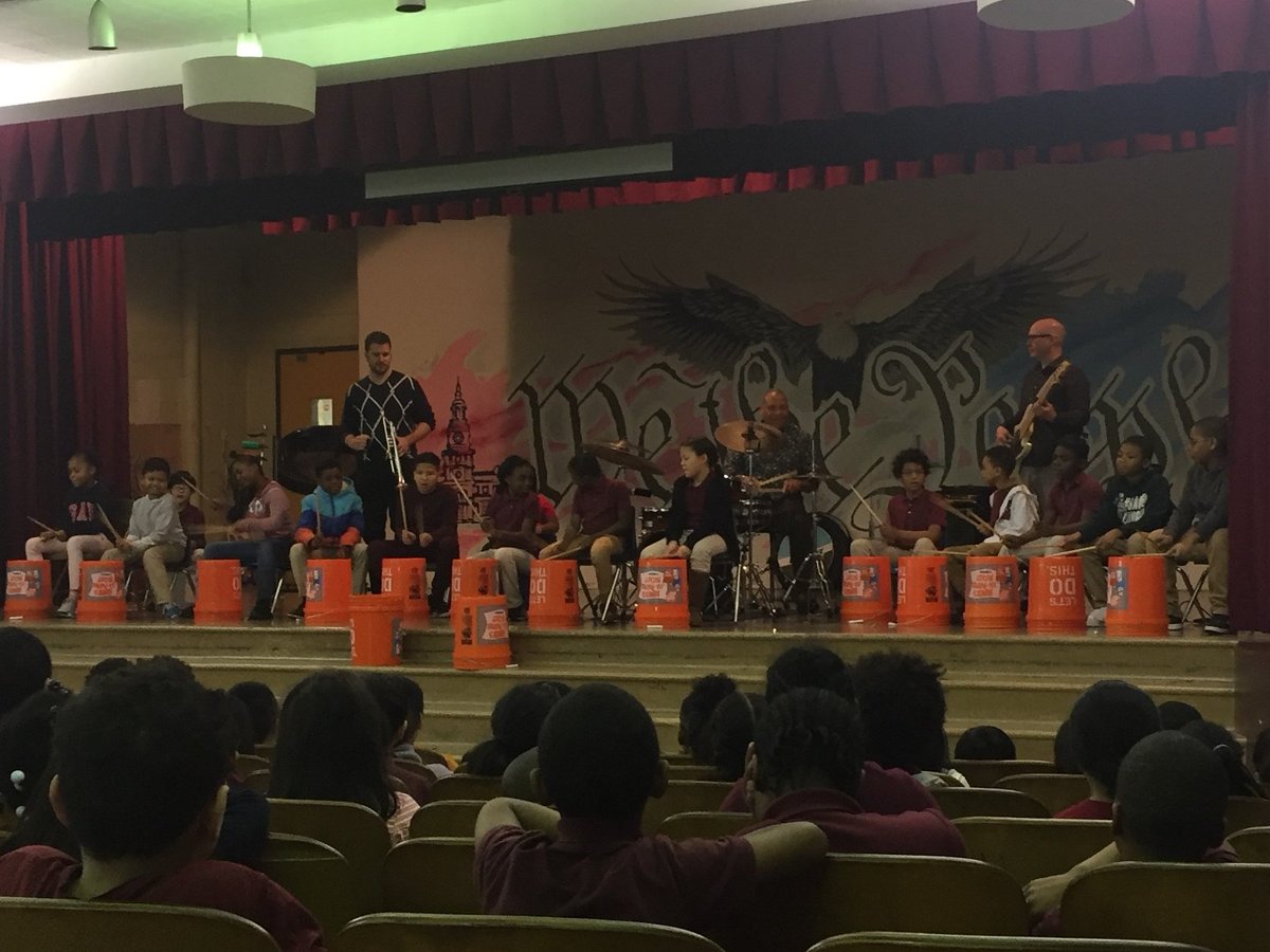 picasso_philly's tweet image. Girard Elementary kicked off its #PicassoProject with a musical assembly last week, featuring some very talented young bucket drummers! Excited for this collaboration with @musicopia1974. #PHLed #ArtsEd #MusicEd