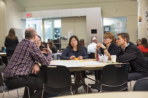 FSI_UMN's tweet photo. At the Redesign for Whole Families Summit, insights from the work of our speakers became catalysts for powerful group conversations. Relive the magic via the Videos page https://t.co/eyF9KKrBHl and join us at the 2020 Summit! https://t.co/0jiTzqJWE9
