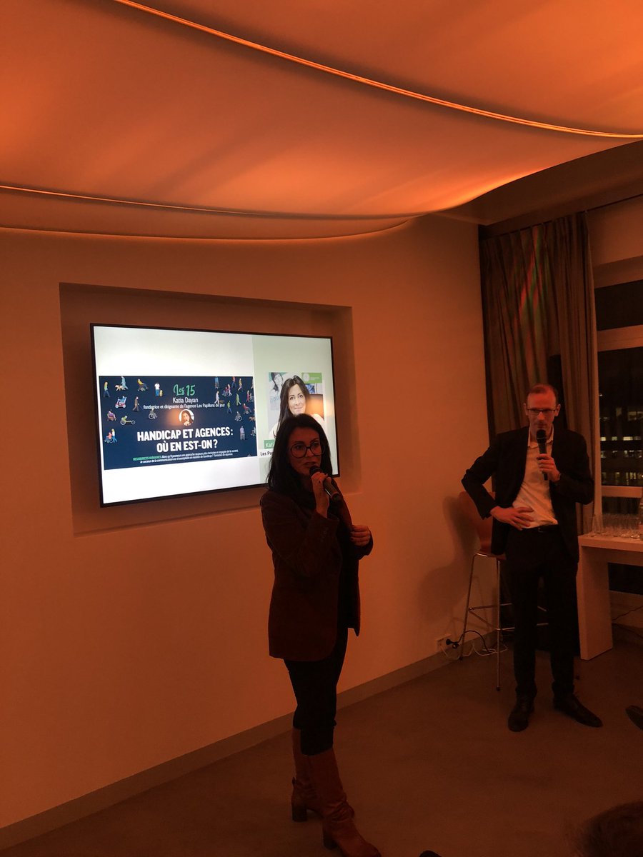 Idenium1's tweet photo. @katiapaps fondatrice des @PapillonsdeJour fait un état des lieux quant à l’insertion du handicap dans le secteur de la communication #Strategiesles15 https://t.co/W5byljMp84